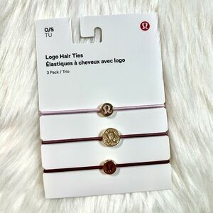 lululemon athletica Hair Ties - Pink, Gold, and Brown